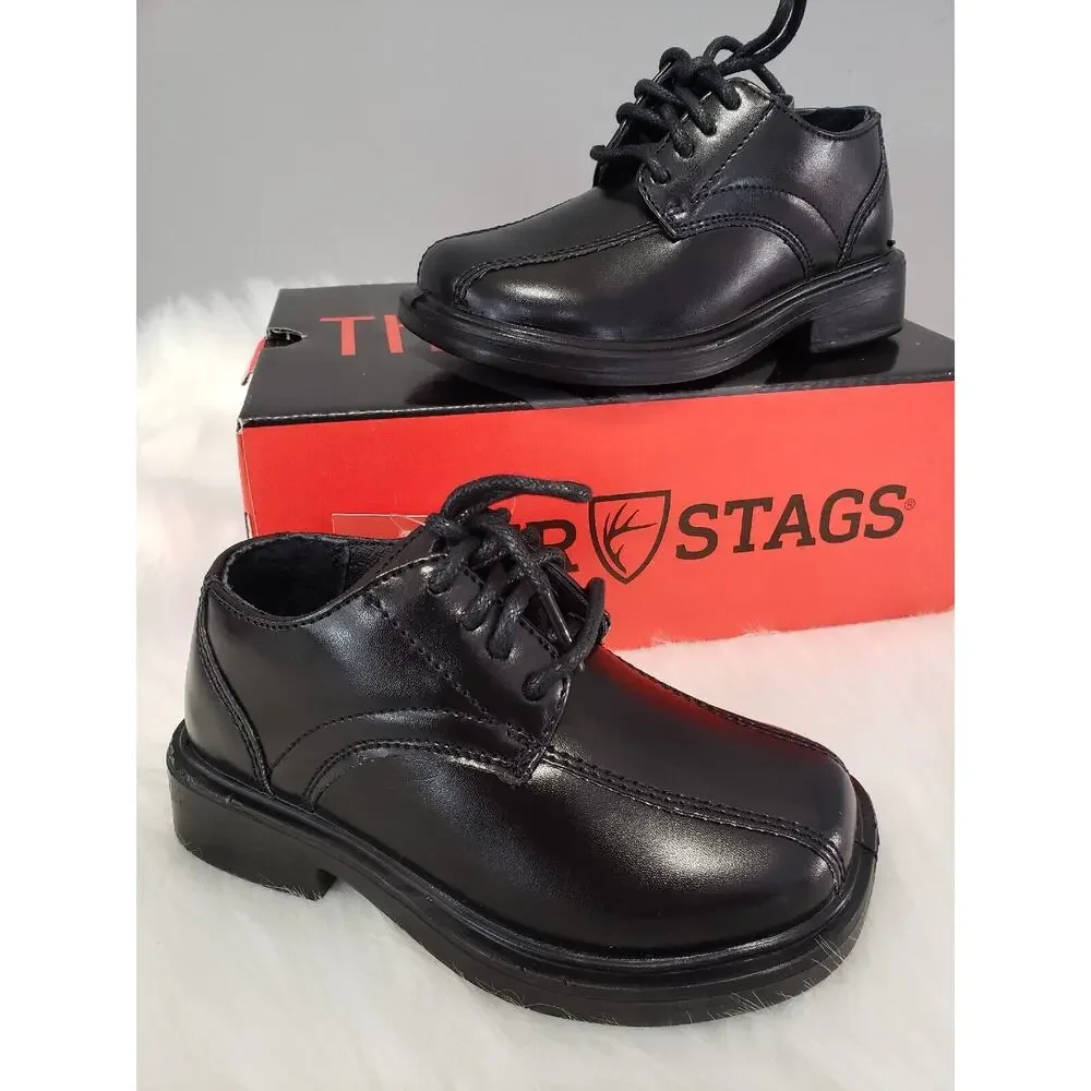 NEW Deer Stags Gabe Black Toddler Dress Shoe Size 5.5‎ Solid Church Wedding Baby